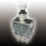 ニデックコンポーネンツ　超小形押ボタンスイッチ　APE1F-2M-10-