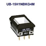 NKKスイッチズ　照光式押ボタンスイッチ　UB-15H1NBKG4M